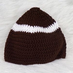 Football Style Crochet Skull Warm Soft Hat
